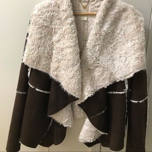 McGinn Suede Leather & Sherpa Jacket